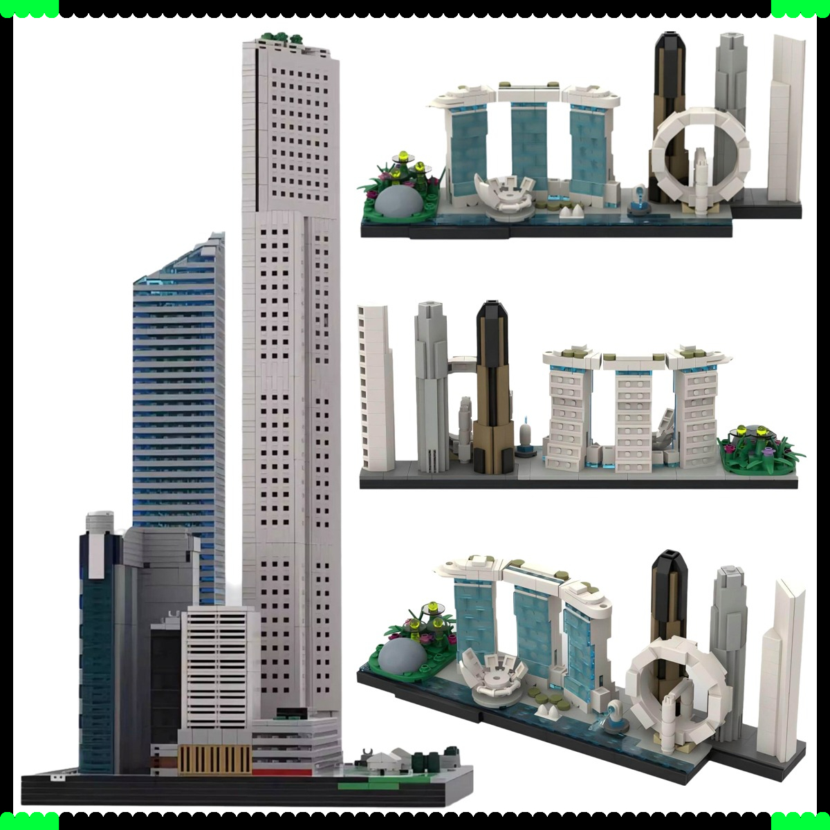 Model Kit Singapore - MOC Creative City Landmark Architecture One