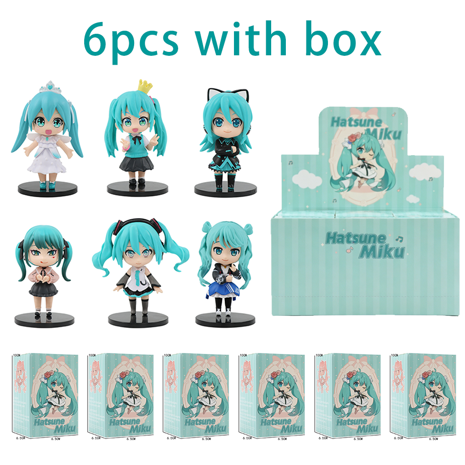 Model Kit Hatsune Miku - New Hot 6pcs/set Anime new miku