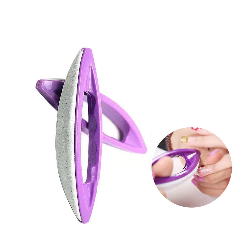 Sanding Stick Set - Top Nail Purple Sheepskin brush Nail