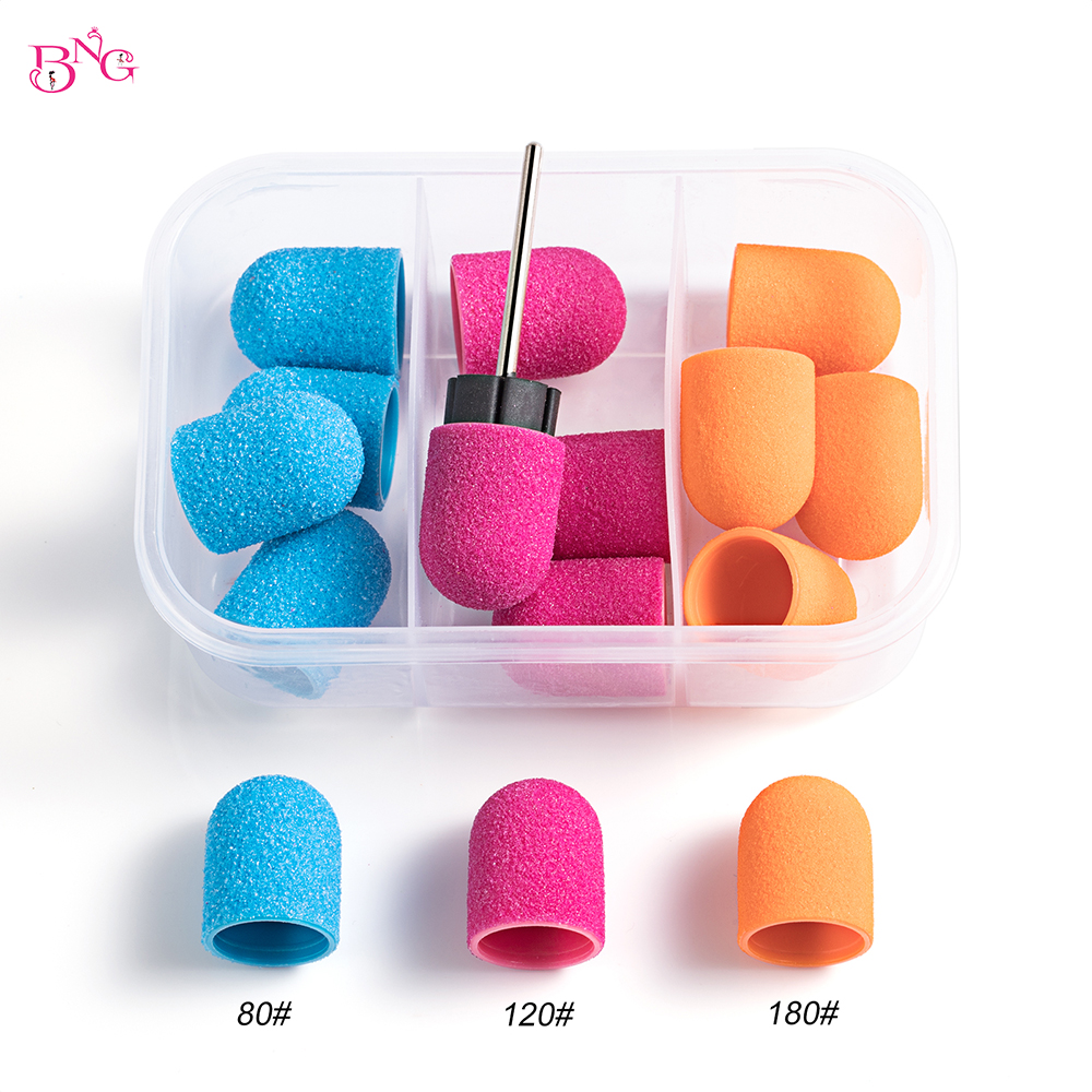Sanding Stick Set - BNG 15Pcs Nail Sanding Cap with
