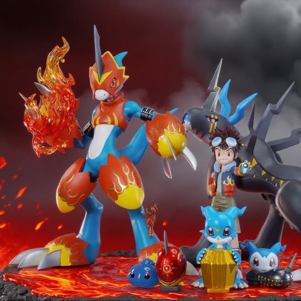Model Kit Medabots - 18cm Anime Digimon Adventure Figure Fladramon