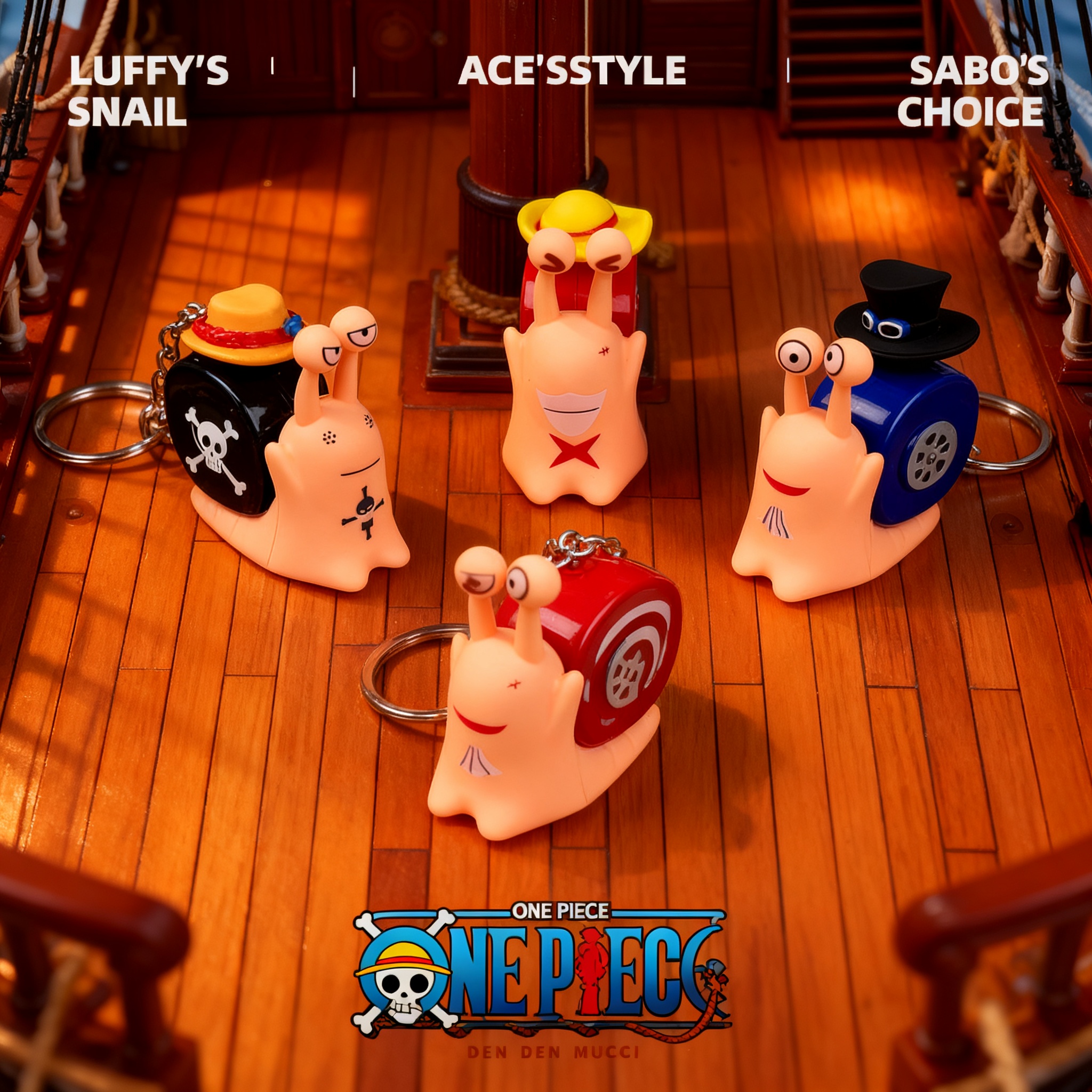 Anime One Piece Den Den Mushi  - مراجعة Model Kit One Piece وسعره