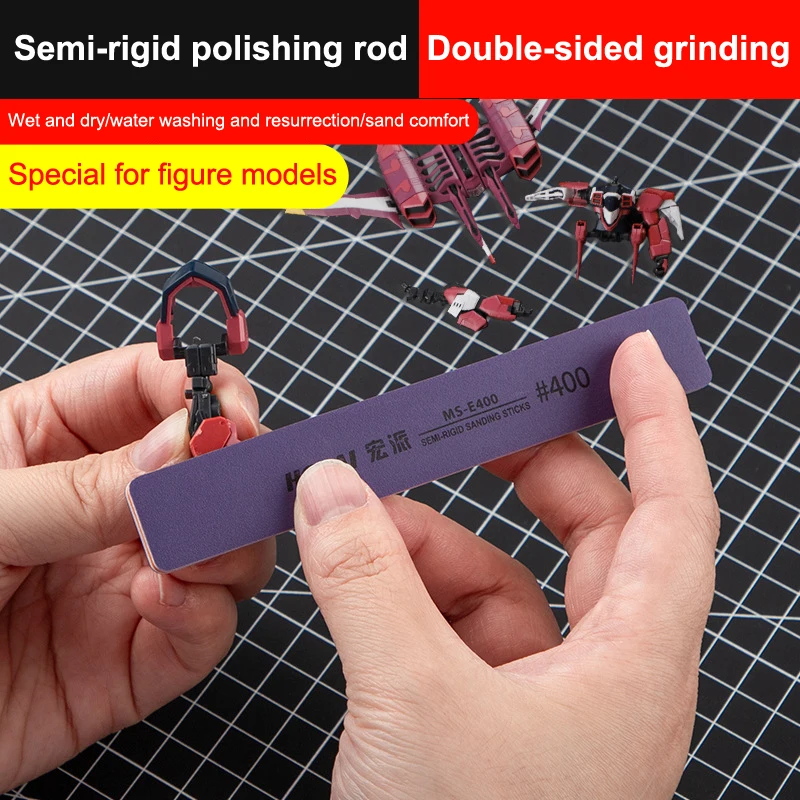 6Pcs MS-E400-1500 Semi-rigid S - مراجعة Sanding Stick Set وسعره