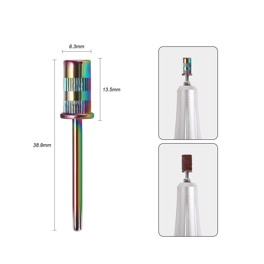 10Pcs Mandrel Bit Rainbow Mani - مراجعة Sanding Stick Set وسعره