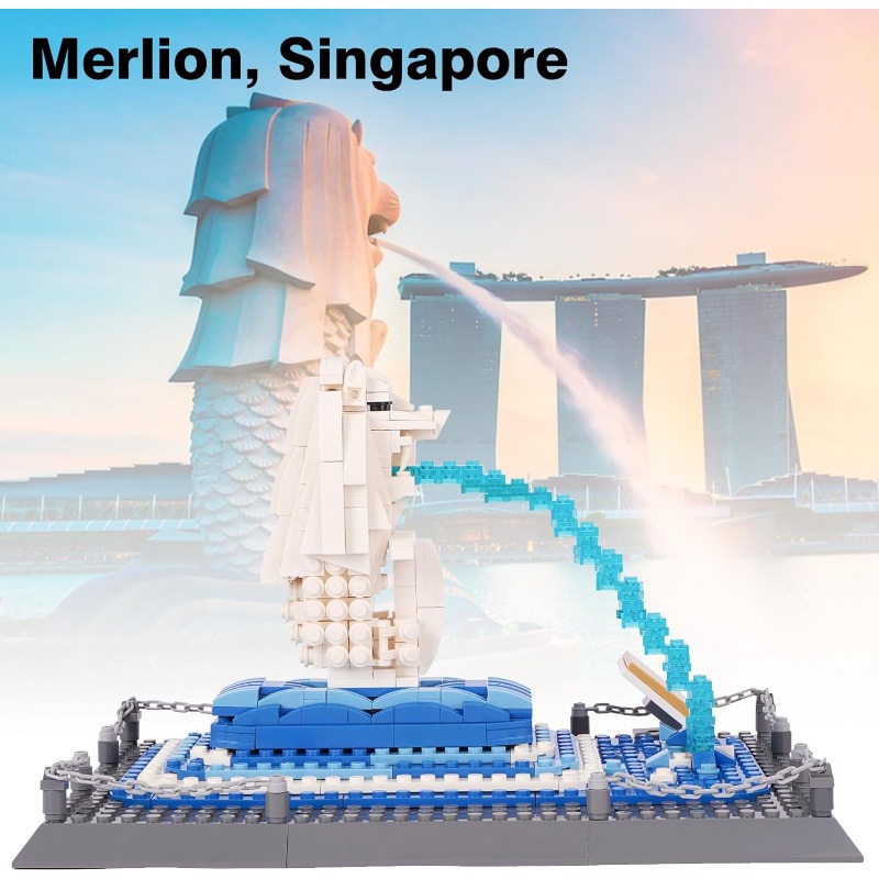 503 Piece Singapore Merlion St - مراجعة Model Kit Singapore وسعره