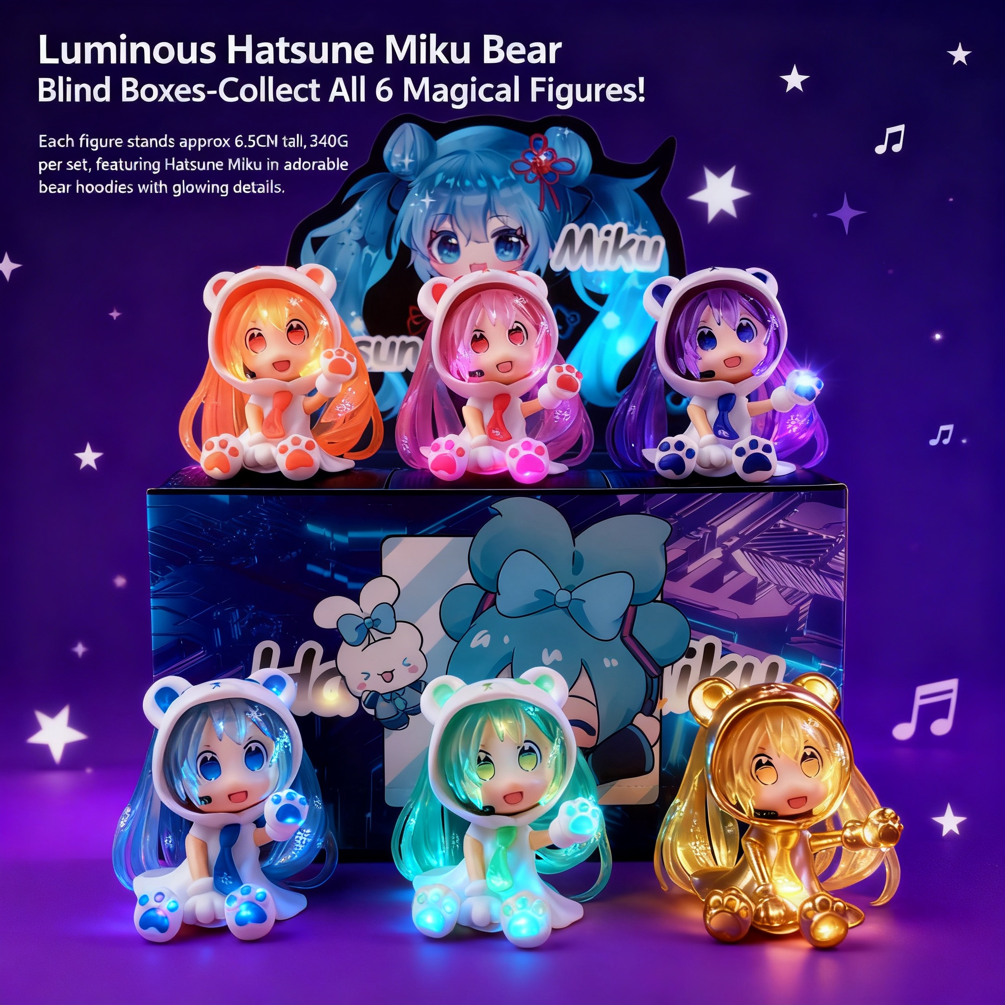 Glow in the Dark Hatsune Miku  - مراجعة Model Kit Hatsune Miku وسعره