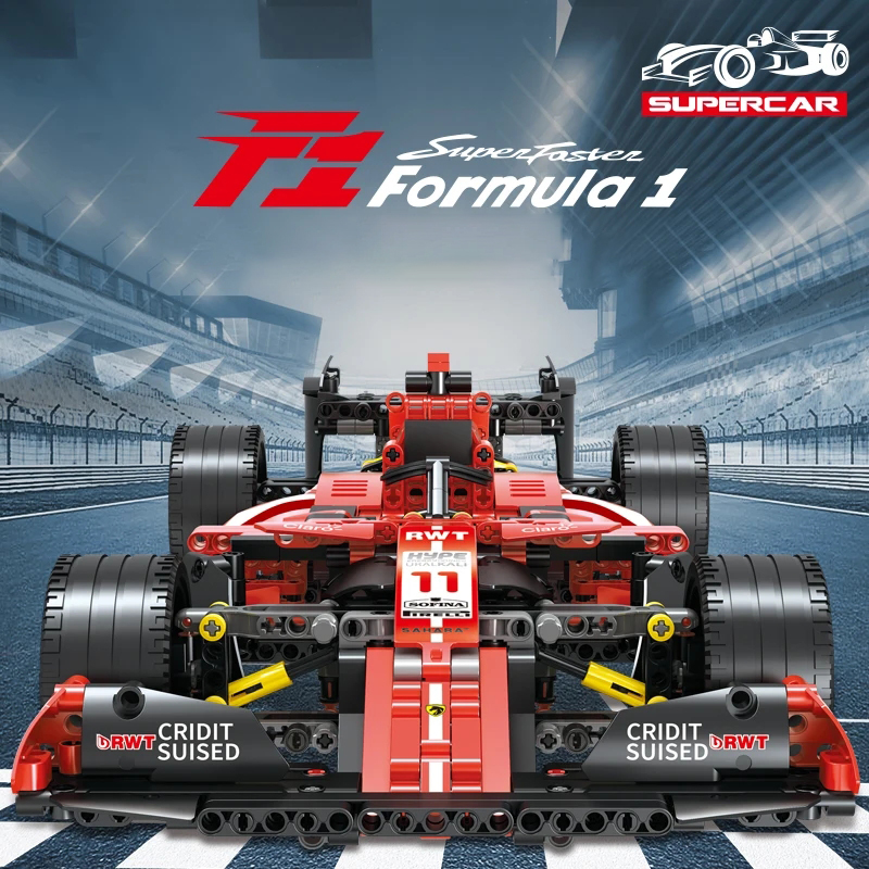 1280Pcs High-Tech Formula Cars - مراجعة Model Kit F16 وسعره