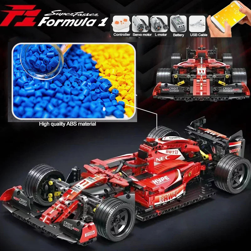 1280Pcs High-Tech Formula Cars - مراجعة Model Kit F16 وسعره