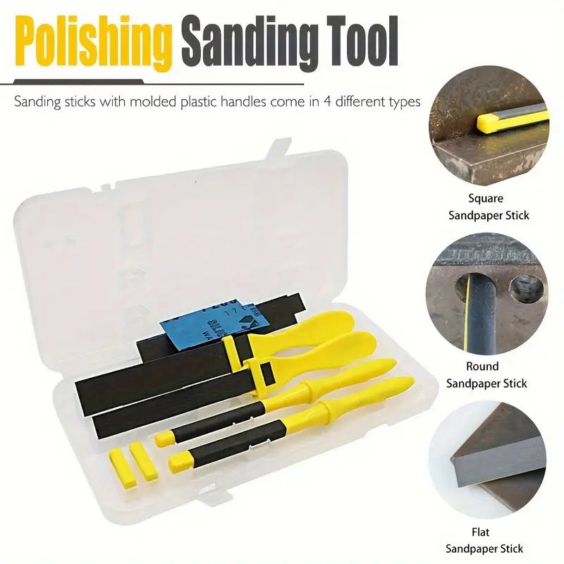 4pcs Sanding Sticks Set w/ Pla - مراجعة Sanding Stick Set وسعره