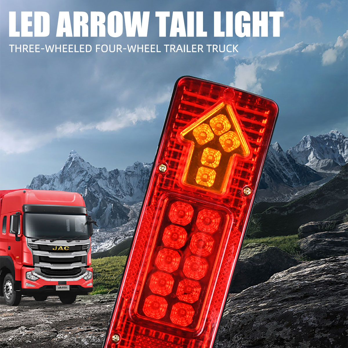 2Pcs 12V 24V 19LED Tail Lights - مراجعة Model Kit Ship وسعره