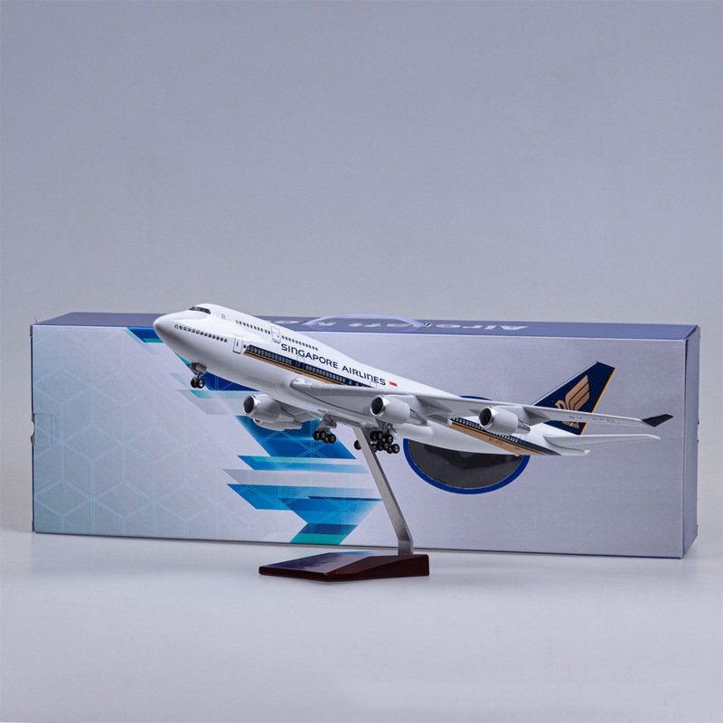 47cm Singapore B747 diecast re - مراجعة Model Kit Singapore وسعره