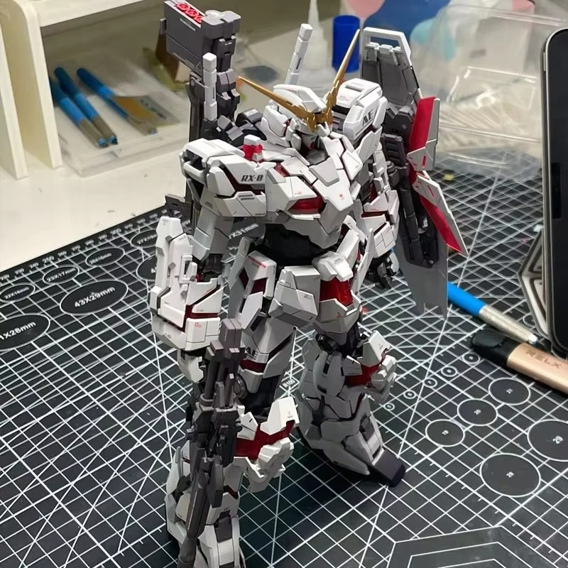 In Stock Hg 1/144 Rx-0 Unicorn - مراجعة Model Kit Gundam Mg وسعره