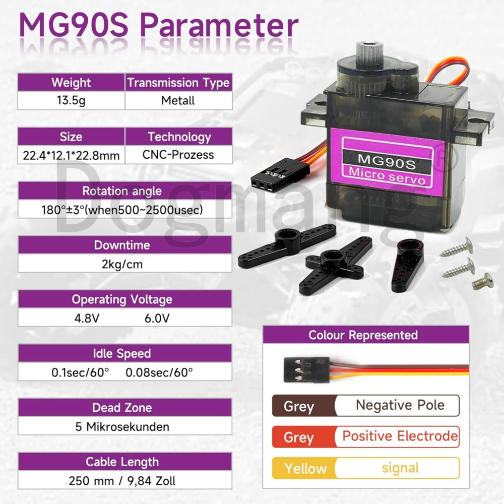 MG90S Servo 1/2/4/10/20/50 Pcs - مراجعة Model Kit Ship وسعره