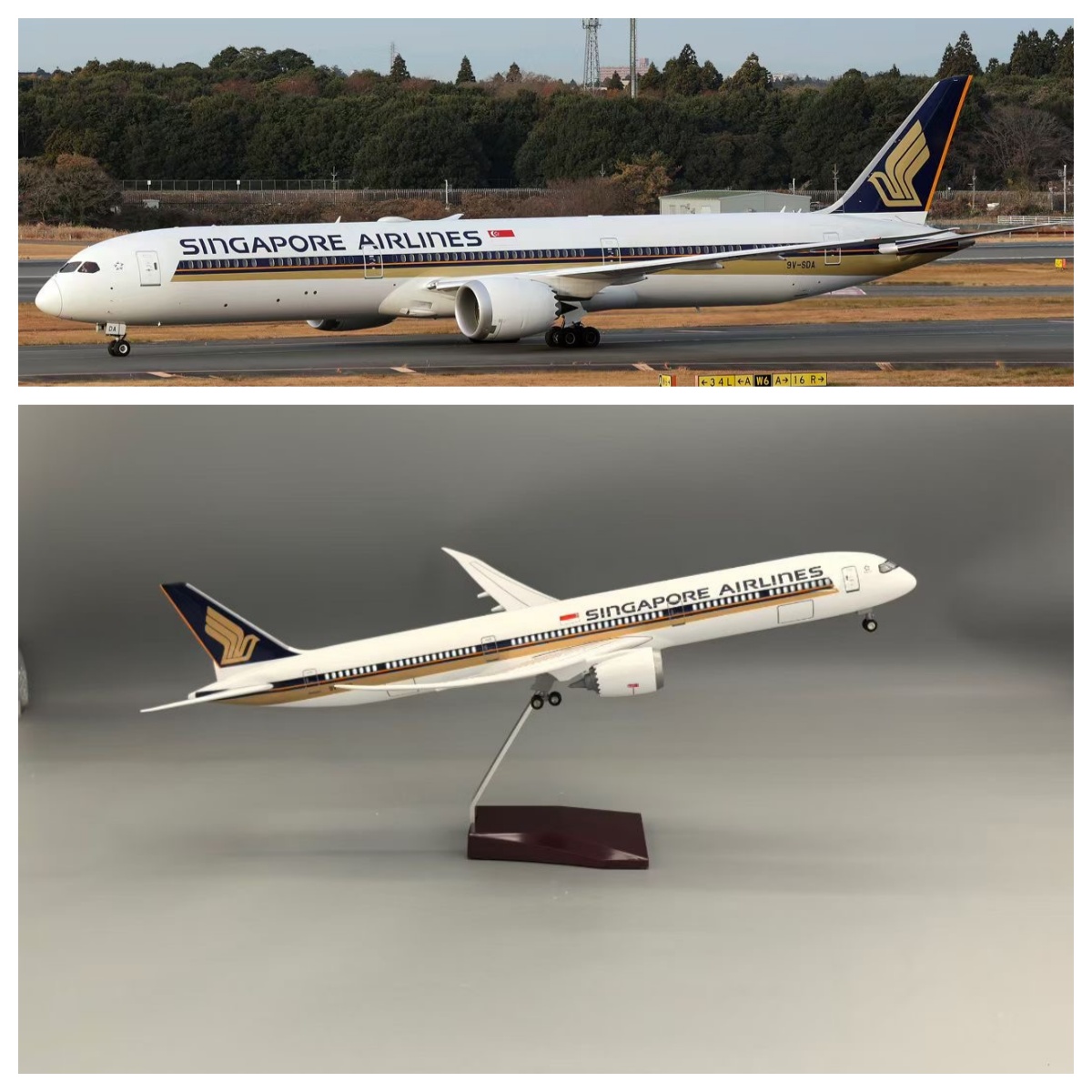 1/145 Scale Singapore B787-10  - مراجعة Model Kit Singapore وسعره