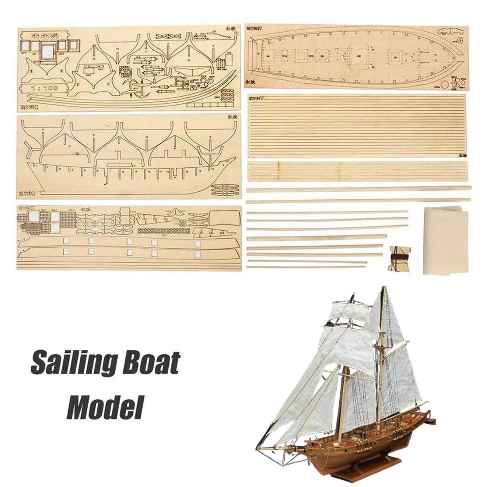 【Halcon Sailboat Wooden Model  - مراجعة Model Kit Centaur وسعره