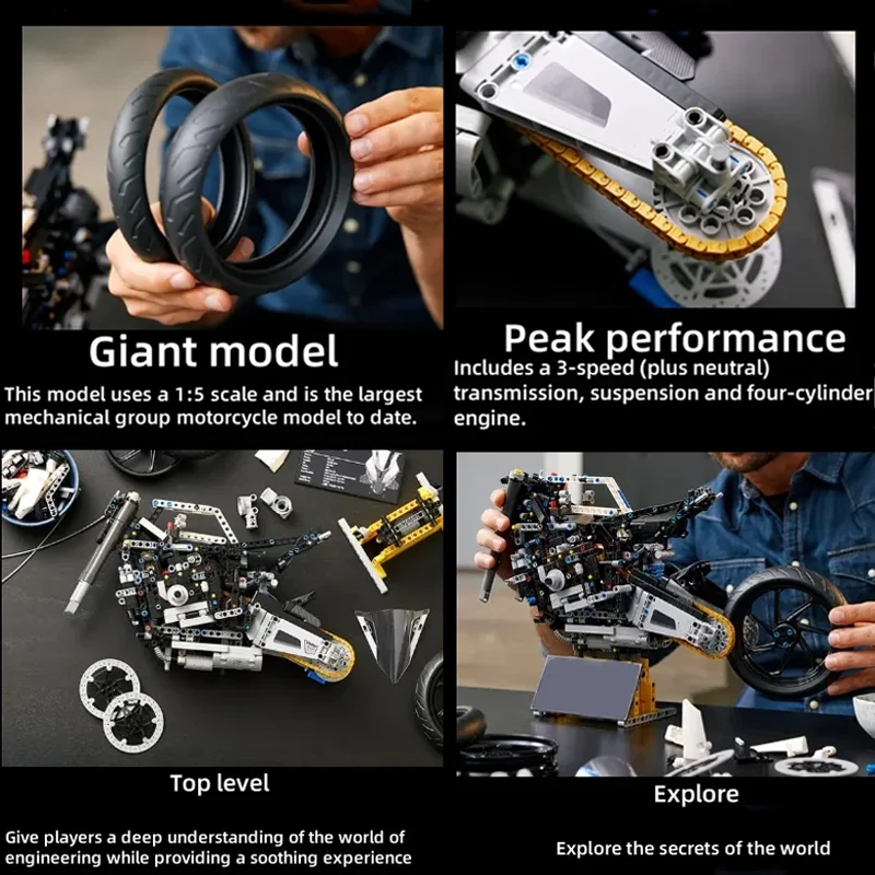 New 1920pcs Car Toy Motorcycle - مراجعة Model Kit Centaur وسعره