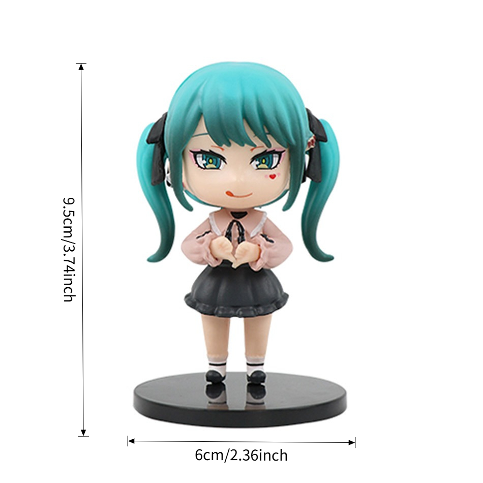 New Hot 6pcs/set Anime new mik - مراجعة Model Kit Hatsune Miku وسعره
