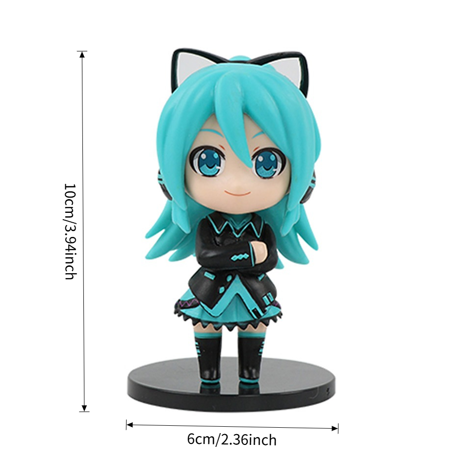 New Hot 6pcs/set Anime new mik - مراجعة Model Kit Hatsune Miku وسعره