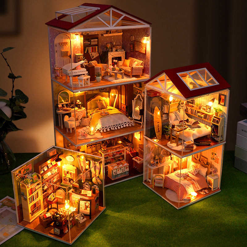DIY Wooden Dollhouse Mini Bedr - مراجعة Model Kit Centaur وسعره