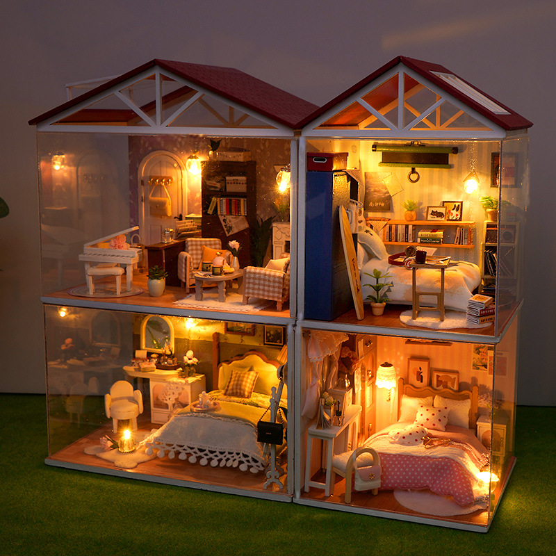 DIY Wooden Dollhouse Mini Bedr - مراجعة Model Kit Centaur وسعره