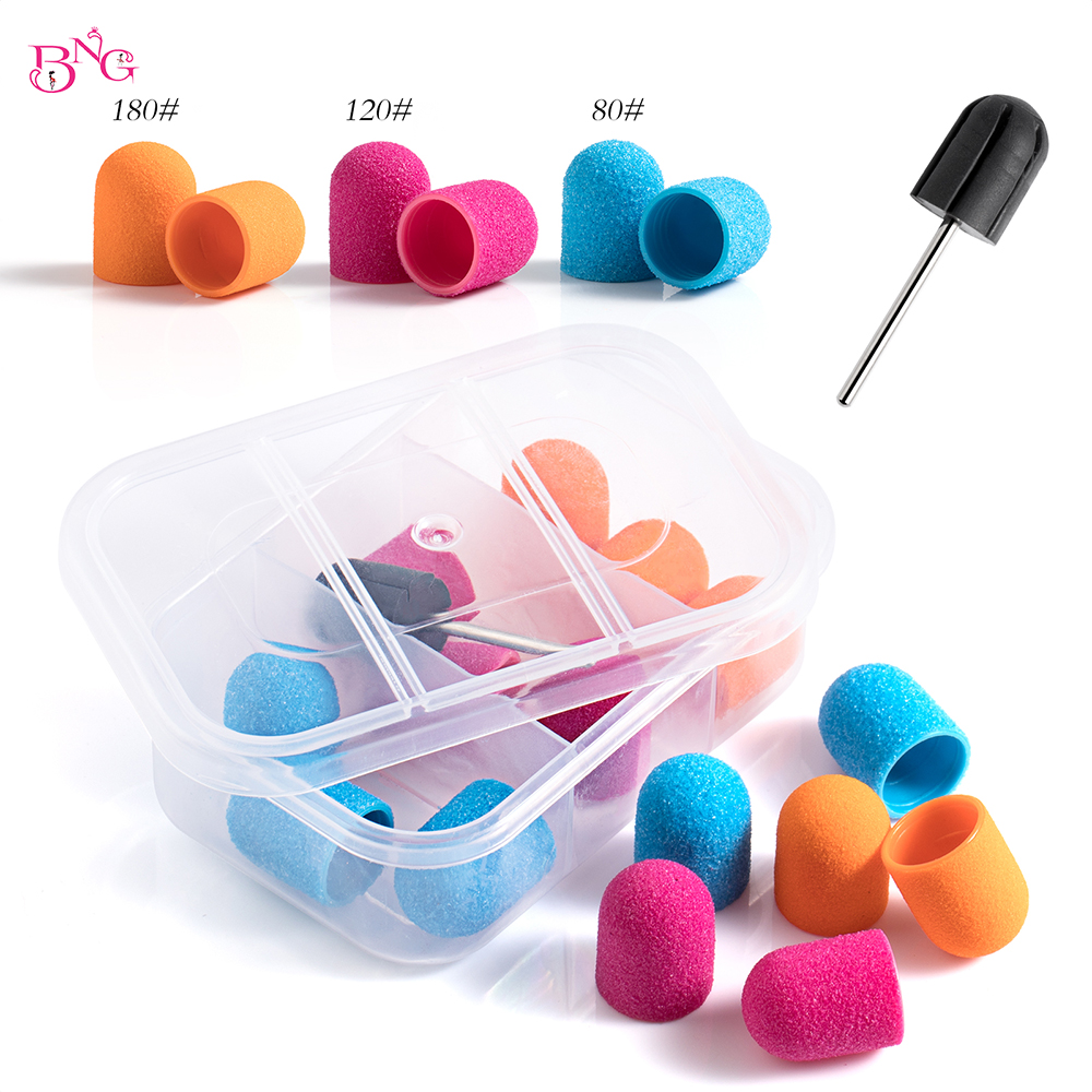 BNG 15Pcs Nail Sanding Cap wit - مراجعة Sanding Stick Set وسعره
