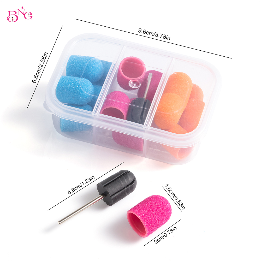 BNG 15Pcs Nail Sanding Cap wit - مراجعة Sanding Stick Set وسعره