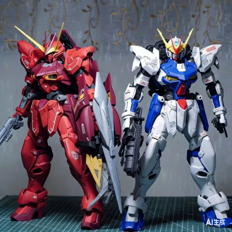 MG RGX-00 1/100 White & Red Te - مراجعة Model Kit Oberon وسعره