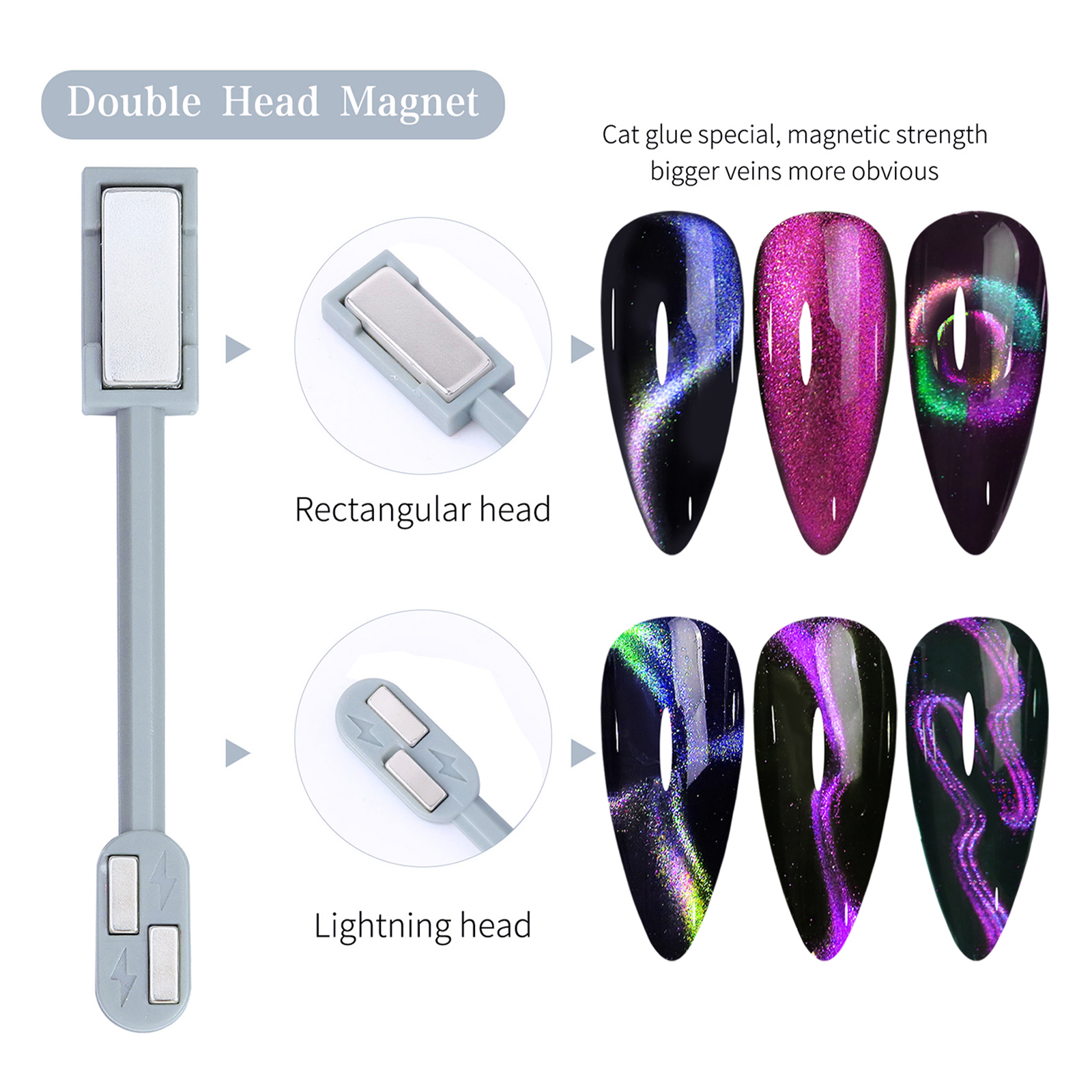 14pcs Cat Eye Nail Magnet Set  - مراجعة Sanding Stick Set وسعره