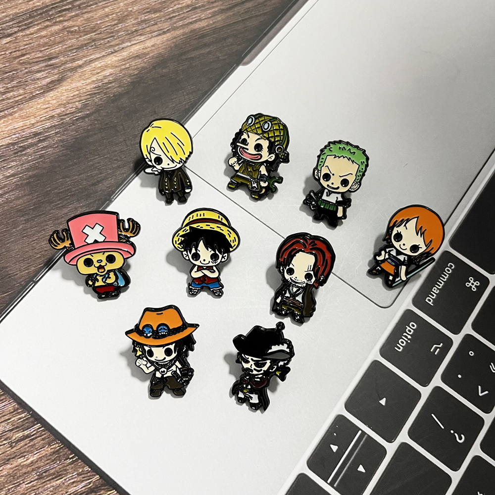 9pcs One Piece Anime Enamel Pi - مراجعة Model Kit One Piece وسعره